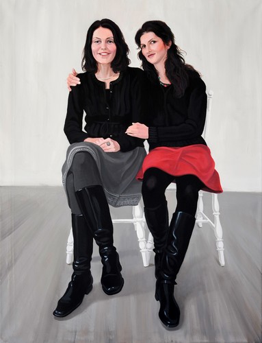 Schwestern — 92x120cm Acryl auf Leinwand 2011
