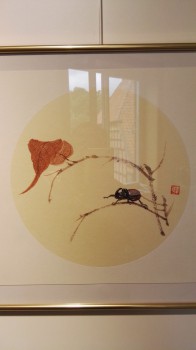 Krabbeln 7 — ∅25cm Tinte auf Reispapier 2019