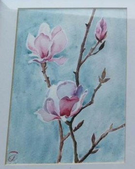Magnolie — 13x18cm Aquarell auf Papier 2016