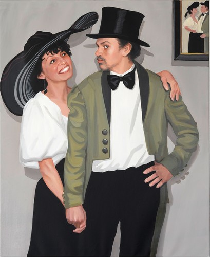 Ein Paar in alten Kostümen [verkauft] — 90x110cm Acryl auf Leinwand 2011