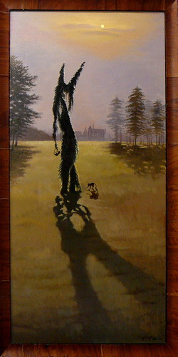 Sequoiadendron Pendulum (Mammutbaum) [verkauft] — 40x80cm Öl auf Leinwand 2011