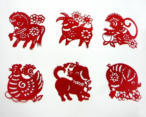 Div. Scherenschnitte: Chinesische Motive — 0x0cm Papier 2011