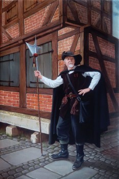 Der Nachtwächter — 28x42cm Öl auf Leinwand 2016