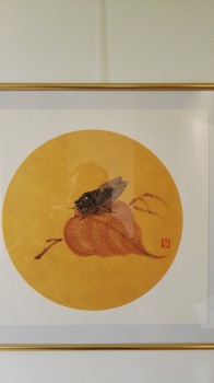 Krabbeln 2 — ∅25cm Tinte auf Reispapier 2019