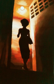 Zweiter Frühling () — 36x56cm Acryl auf Papier 2014
