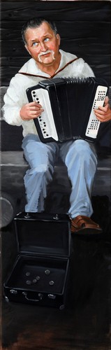 Bettler Serie (2) — 35x110cm Öl auf Leinwand 2011