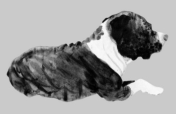 Hund (ausgeschnitten) — 0x0cm Tinte auf Papier 2010