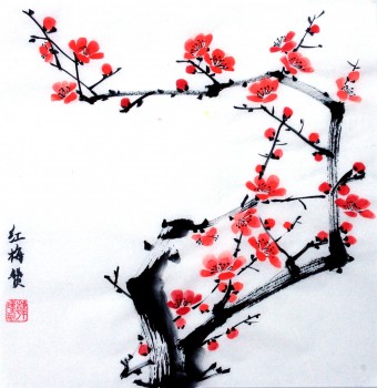 Meiblüte [verkauft] — 34x34cm Tinte auf Reispapier 2014