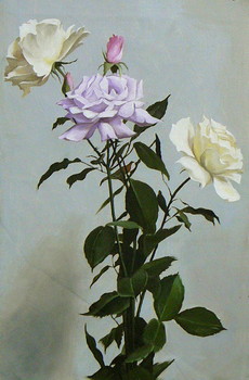 Rosen — 16x25cm Öl auf Leinwand 2011