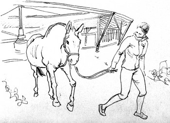 Die Liebe zu Pferden (1) — 21x15cm Bleistift auf Papier 2010