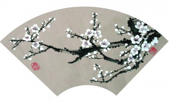 Meiblüte — 49x24cm Tinte auf Kraftpapier 2014